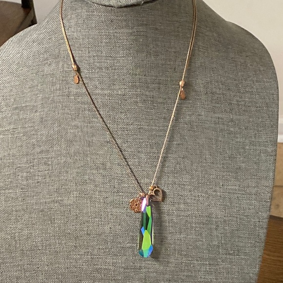 Alex and Ani Jewelry Alex And Ani Expandable Glass Drop Charm Necklace Poshmark